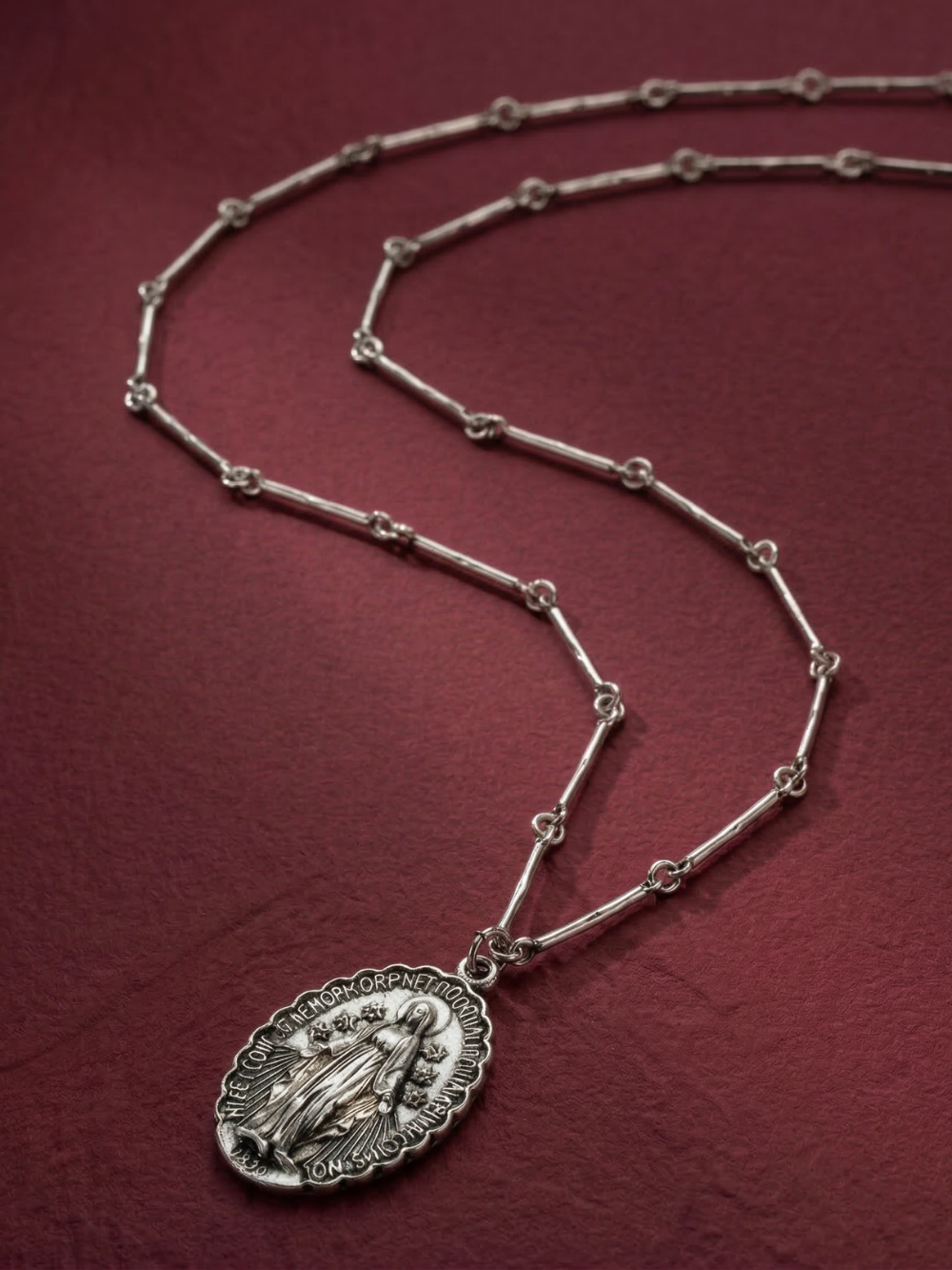 Collar Milagrosa India Plata