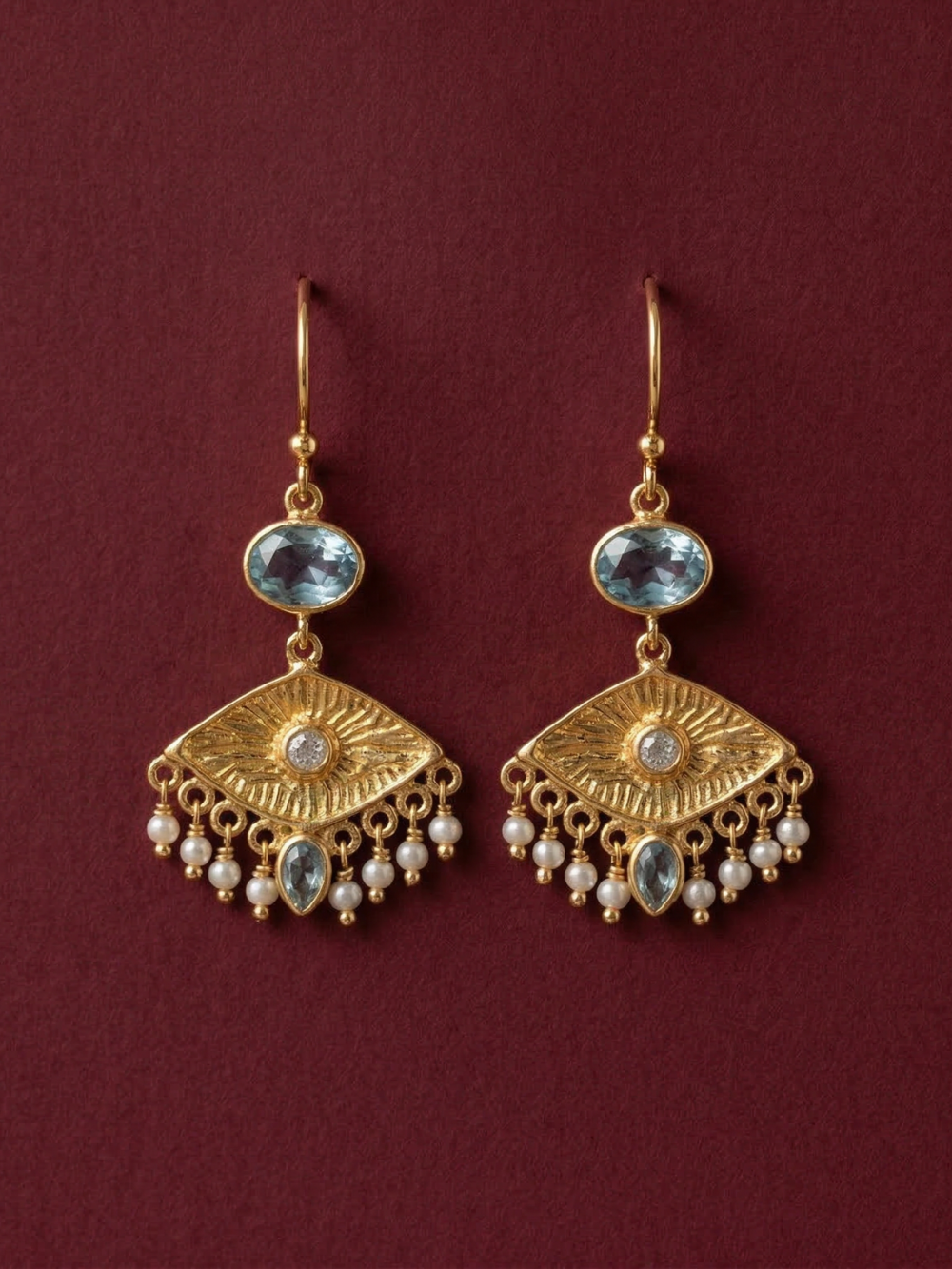 Pendientes Alena Aqua