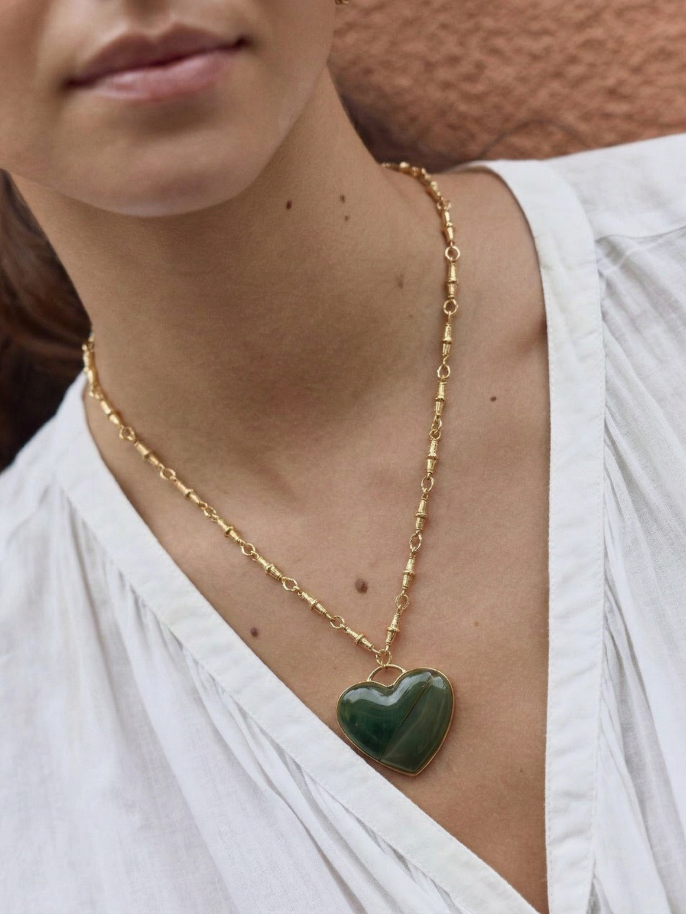 Collar Heart Piedra